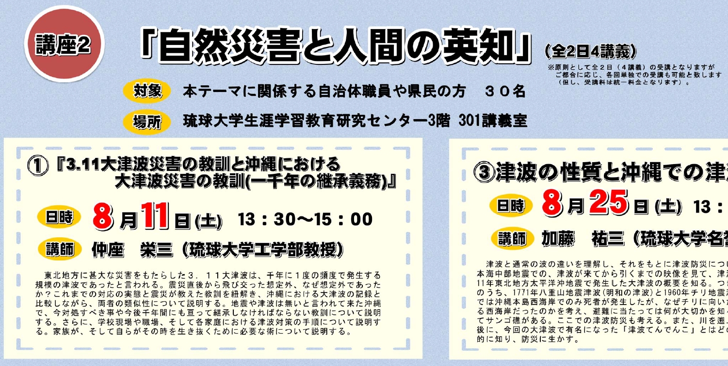 「3.11大津波災害の教訓と沖縄に於ける大津波災害の教訓(一千年の継続義務)」